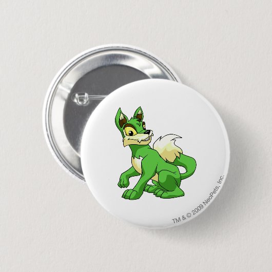 Lupeの緑 缶バッジ (正面&裏面)