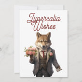 Lupercalia Handsome Wolf Valentines Day シーズンカード (正面)
