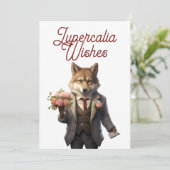Lupercalia Handsome Wolf Valentines Day シーズンカード (スタンド正面)