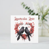 Lupercalia Love Crow & Roses Valentine's Day シーズンカード (スタンド正面)