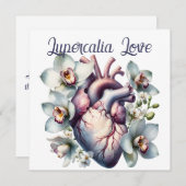 Lupercalia Love Gothic Anatomical Heart Flowers シーズンカード (正面/裏面)