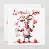Lupercalia Love Sweet Goat Hearts Valentine's Day シーズンカード (正面/裏面)