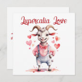 Lupercalia Love Sweet Goat Hearts Valentine's Day シーズンカード (正面/裏面)