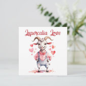 Lupercalia Love Sweet Goat Hearts Valentine's Day シーズンカード (スタンド正面)