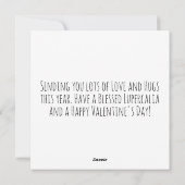 Lupercalia Steampunk Heart Gears Turning Valentine シーズンカード (裏面)