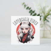 Lupercalia Vibes Gothic Demon Girl Valentine's Day シーズンカード (スタンド正面)