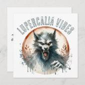 Lupercalia Vibes Werewolf Valentine's Day シーズンカード (正面/裏面)
