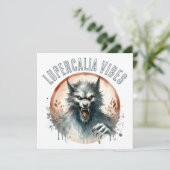 Lupercalia Vibes Werewolf Valentine's Day シーズンカード (スタンド正面)