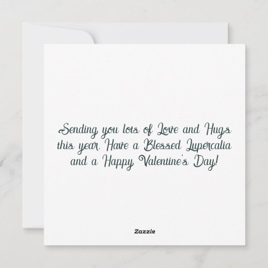 Lupercalia Vibes Werewolf Valentine's Day シーズンカード (裏面)