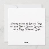 Lupercalia Vintage Gothic Retro Bouquet Valentine シーズンカード (裏面)