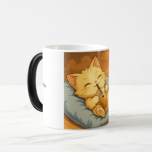 luphara cat mug モーフィングマグカップ (正面左)