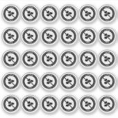 Lupin Free Wedding Place Card Mini Food Allergy シール (正面)