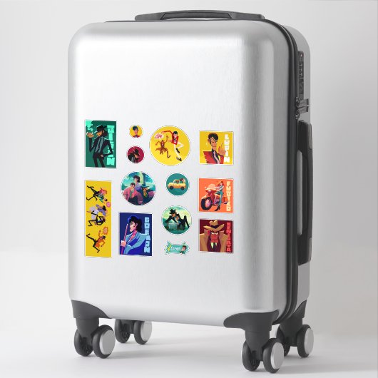 Lupin III 12 sticker set シール (スーツケース)
