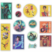 Lupin III 12 sticker set シール (正面)