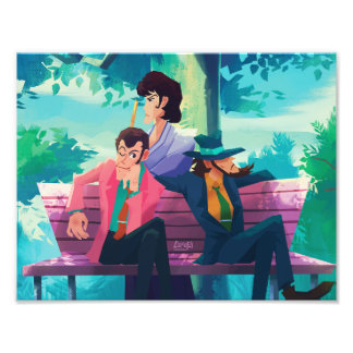 Lupin III the third bench boys print フォトプリント
