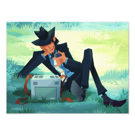 Lupin III the third lounging jigen print フォトプリント (正面)
