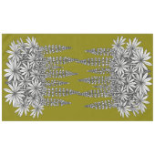 Lupine Mustard Yellow Botanical Tablecloth テーブルクロス (正面(横))