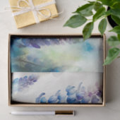 LUPINSブルーフローラデコペ紙 薄葉紙 (ギフト)