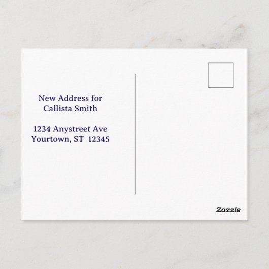 Lupins Change of Address ポストカード (裏面)