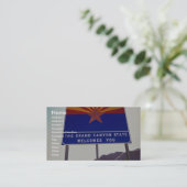 Luptonのアリゾナの砂漠のアリゾナの印への歓迎 名刺 (スタンド正面)