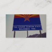 Luptonのアリゾナの砂漠のアリゾナの印への歓迎 名刺 (裏面)