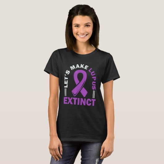 Lupus Awareness Lupus Warrior Let s Make Lupus Ext Tシャツ (正面フル)