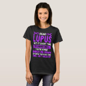 Lupus Awareness Month Lupus Purple Lupus Ribbon Tシャツ (正面フル)
