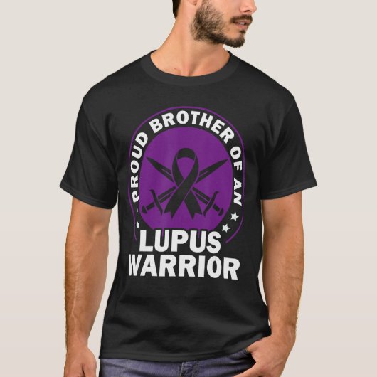 Lupus Awareness Proud Brother Of An Lupus Warrior Tシャツ (正面)