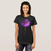 Lupus Awareness Sunflower Ribbon Tシャツ (正面フル)