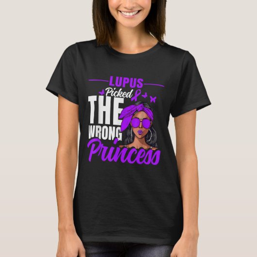 Lupus Cked The Wrong Princess - Warrior Lupus Awar Tシャツ (正面)