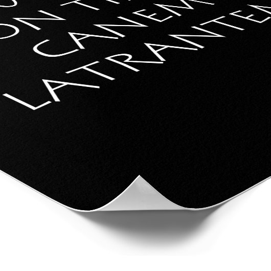 Lupus non timet canem latrantem ポスター (角)