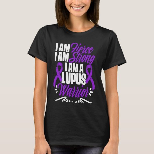 Lupus Warrior  Lupus Purple Ribbon Lupus Awareness Tシャツ (正面)