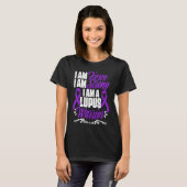 Lupus Warrior  Lupus Purple Ribbon Lupus Awareness Tシャツ (正面フル)