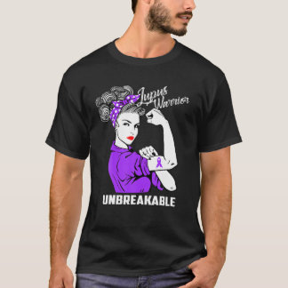 Lupus Warrior Unbreakable Lupus Awareness Gift Tシャツ