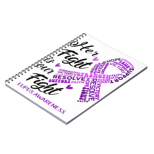 LupusLupus認識度彼女の戦いは我々の戦いだ ノートブック (左側)