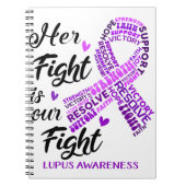 LupusLupus認識度彼女の戦いは我々の戦いだ ノートブック (正面)
