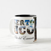Luquilloのビーチプエルトリコ ツートーンマグカップ (正面左)