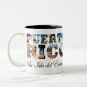 Luquilloのビーチプエルトリコ ツートーンマグカップ (左)