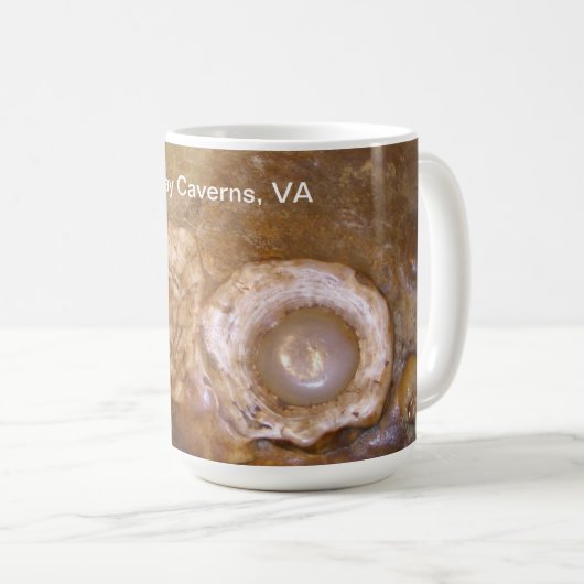 Luray Caverns, VA "Fried Eggs"マグカップ コーヒーマグカップ (正面右)