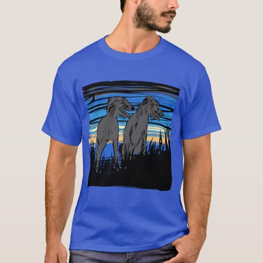 Lurchers overseeing the world tシャツ (正面)