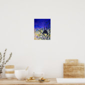 Lurking Dawnドラゴンシルエットファンタジーアートポスター ポスター (キッチン)