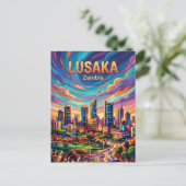 Lusaka Skyline Zambia ポストカード (スタンド正面)