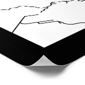 Lusaka Zambia City Map ポスター (角)