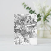 Lusaka Zambia City Map ポストカード (スタンド正面)