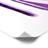 Luscious Lilac Stiletto High Heel Shoe and Heart   ポスター (角)