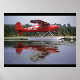 Luscombe, 8A, 1940, Oshkosh_クラシックAviation ポスター