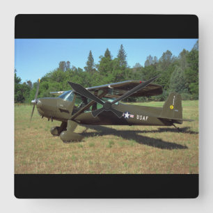 Luscombe、T-8Fの1948_Classic航空 スクエア壁時計