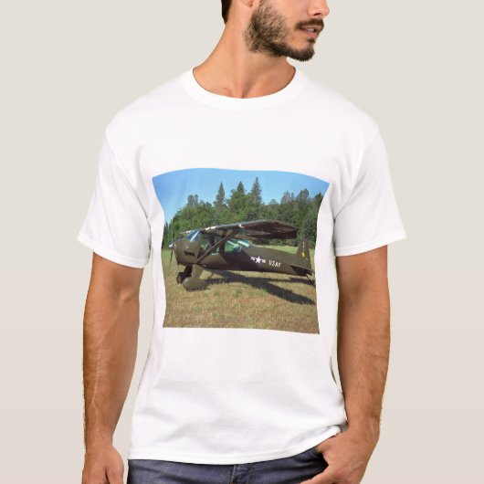 Luscombe、T-8Fの1948_Classic航空 Tシャツ (正面)
