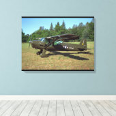 Luscombe, T-8F, 1948_クラシックAviation キャンバスプリント (インサイチュ (ウッドフロア))