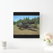 Luscombe, T-8F, 1948_クラシックAviation スクエア壁時計 (ホーム)